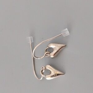 Robert Lee Morris Sterling Silver Heart Earrings
